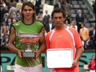 Nadal beat Mariano Puerta to win his first Grand Slam title at 2005 Roland Garros